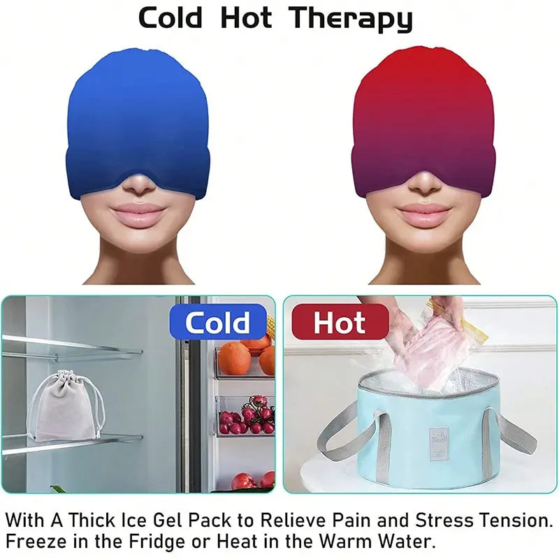 Cooling Migraine Relief Head Wrap